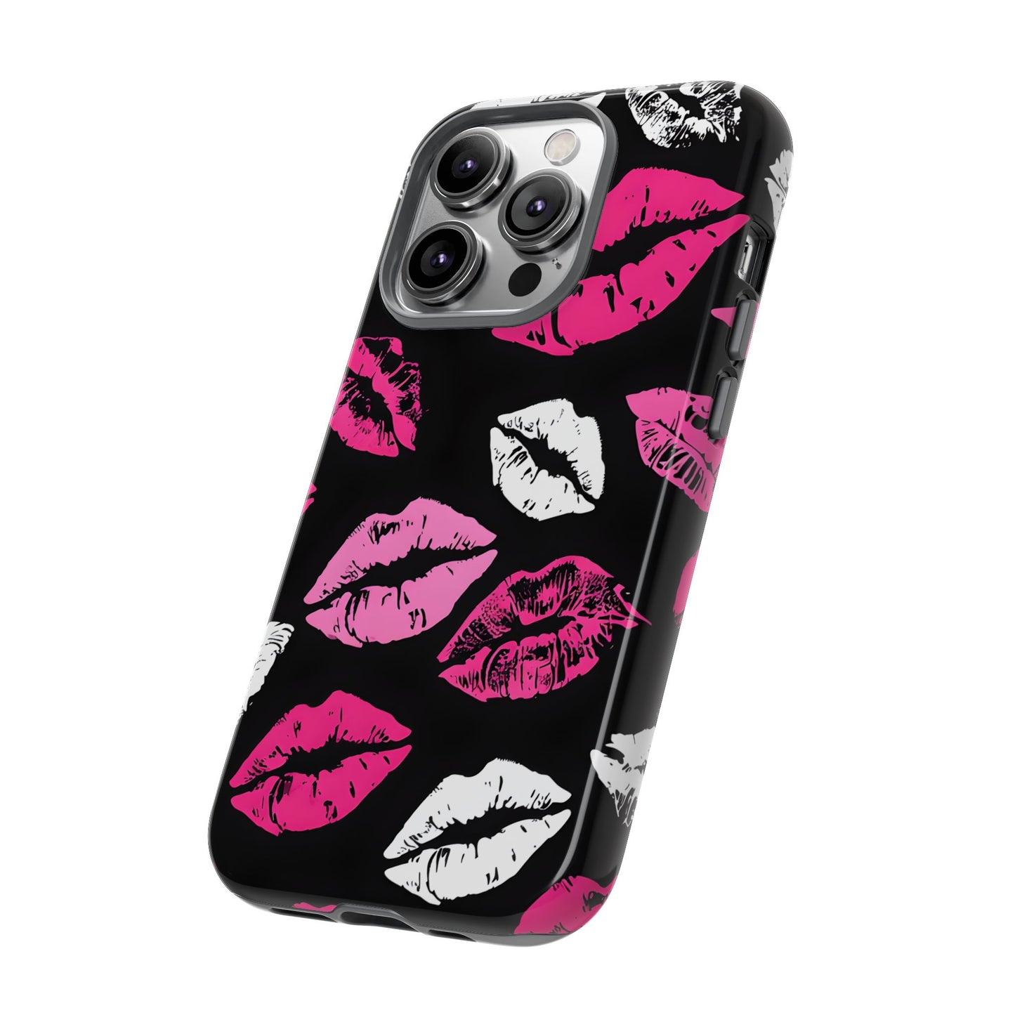 Lips Print iPhone Case - Stylish Tough Phone Cover