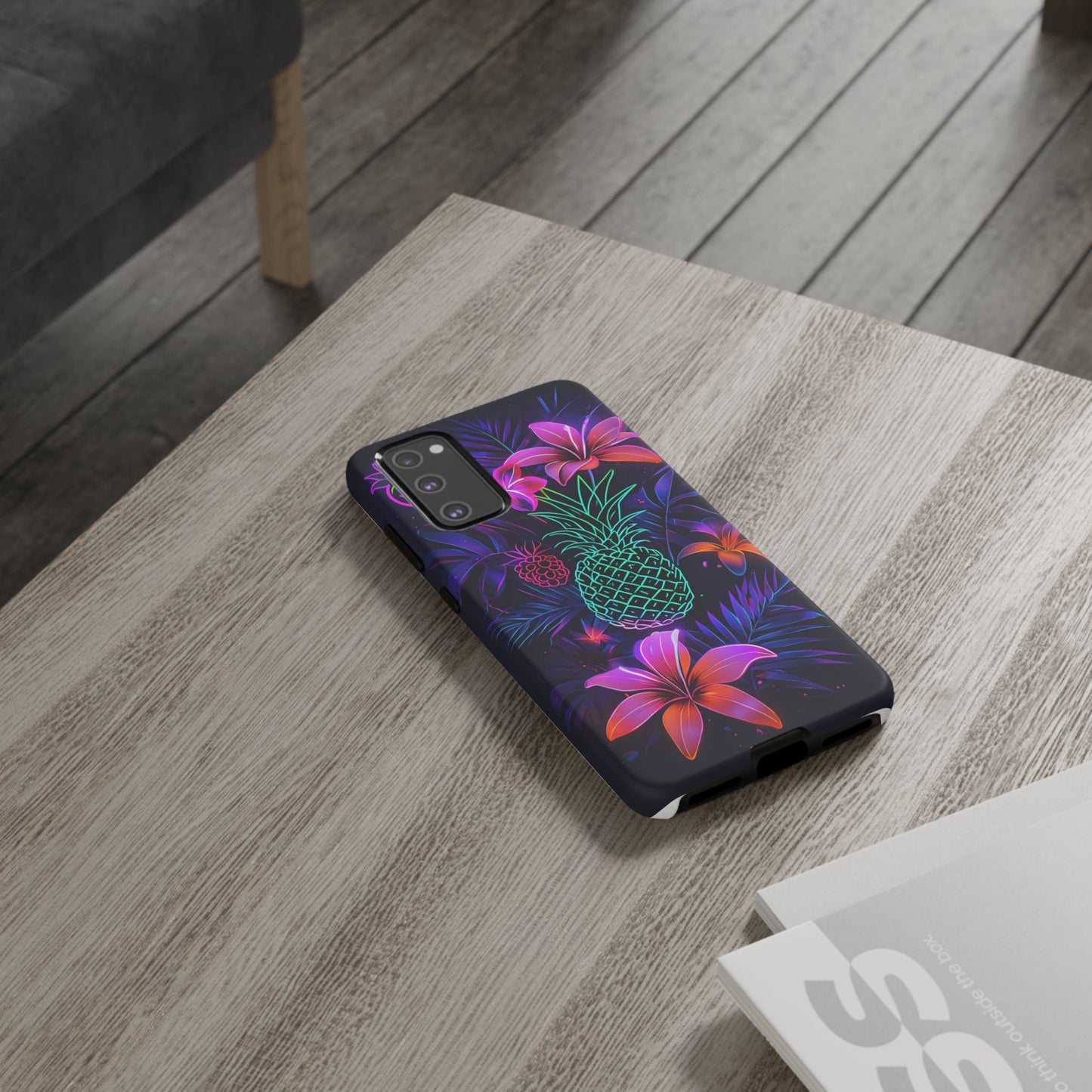 Tough Cases - Tropical Neon Floral iPhone Case