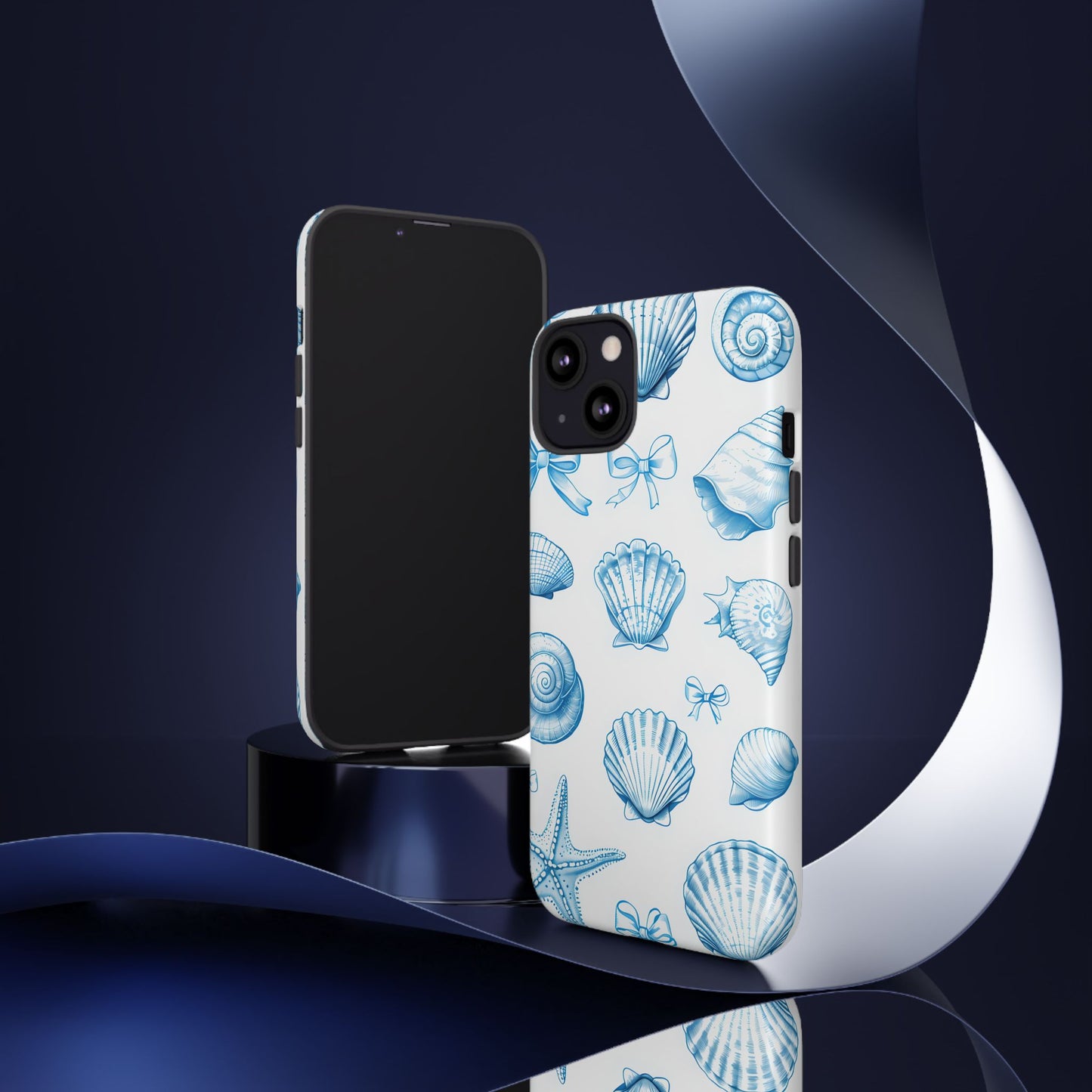 Coquette-Coastal Ocean-Themed Phone Case - Seashell and Starfish Design