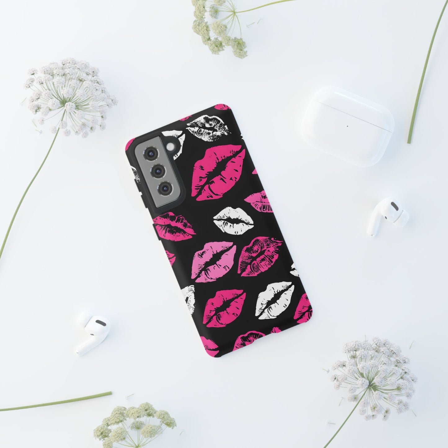 Lips Print iPhone Case - Stylish Tough Phone Cover