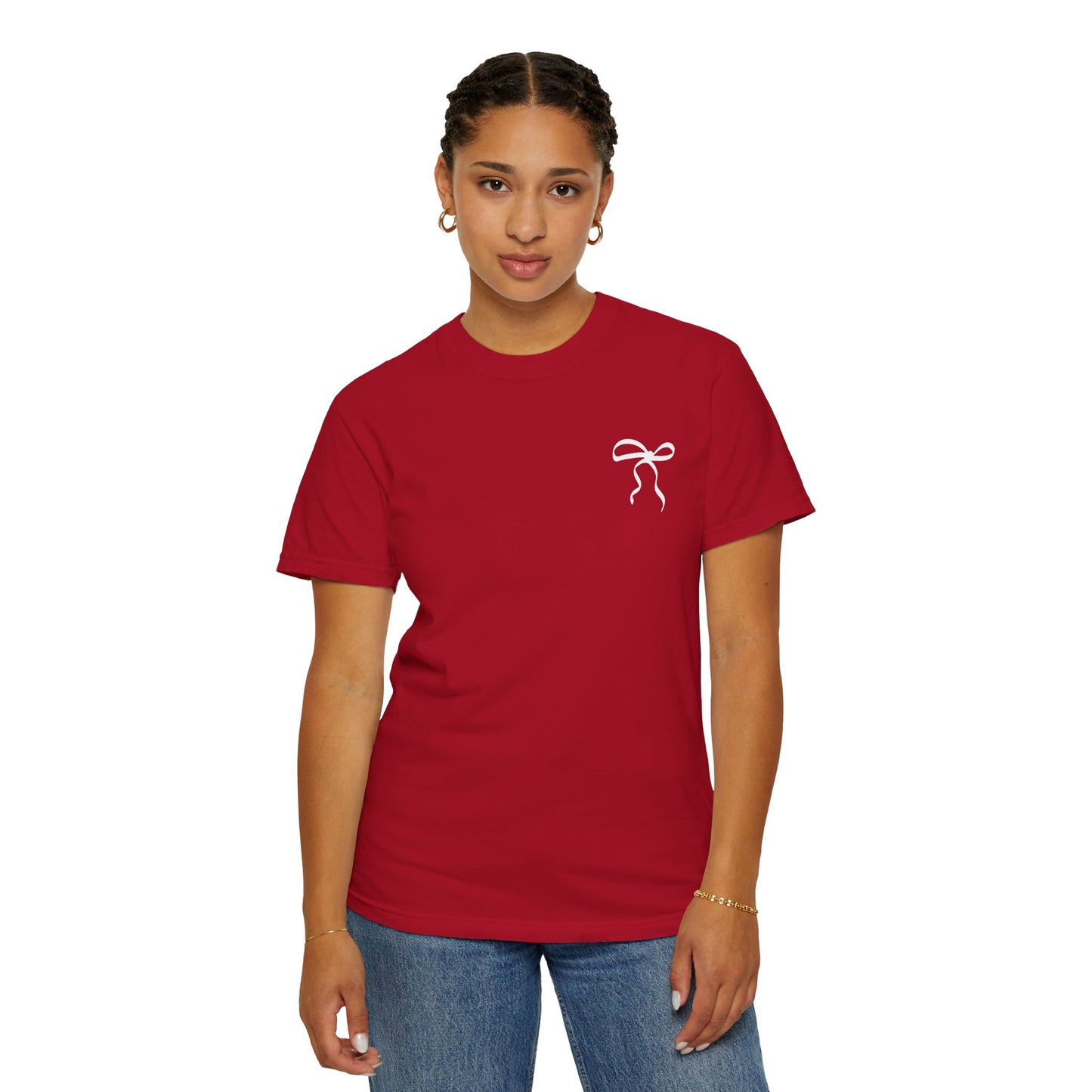 Inspirational T-Shirt with Bow Design – "But God"