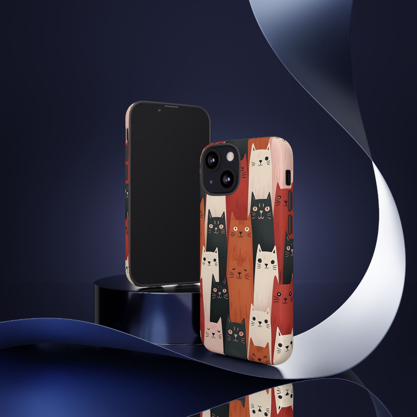 Playful Cat Phone Case - Tough & Stylish Purrfect for Cat Lovers
