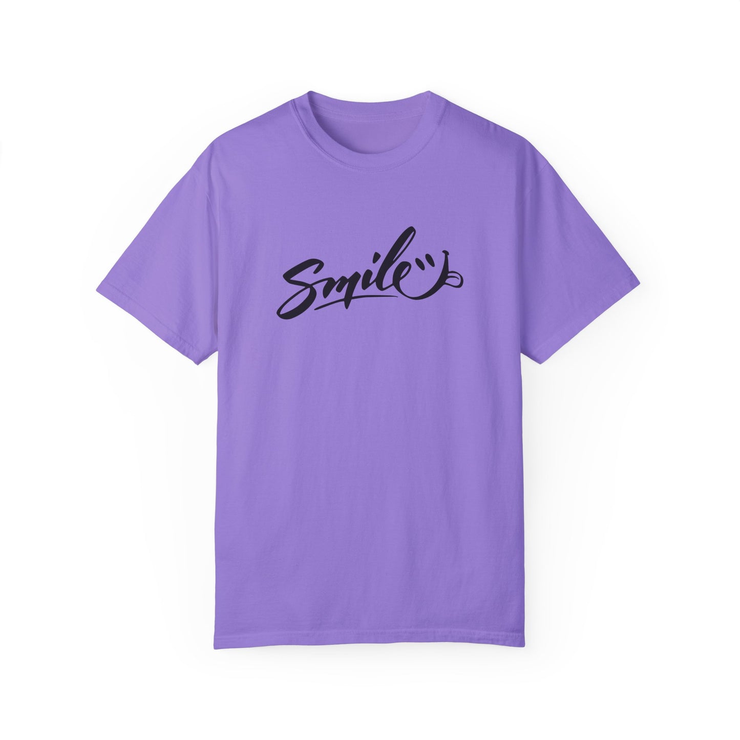 Unisex Smile T-Shirt | Garment-Dyed Cotton Tee for Everyday Joy