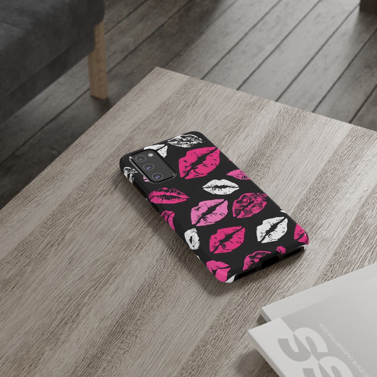 Lips Print iPhone Case - Stylish Tough Phone Cover