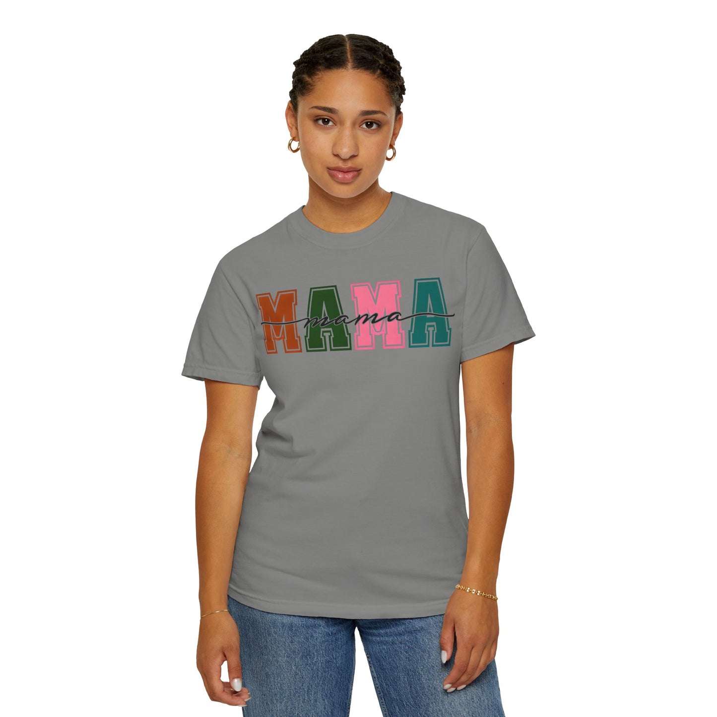 Mama Graphic Unisex Garment-Dyed T-Shirt - Perfect Gift for Moms