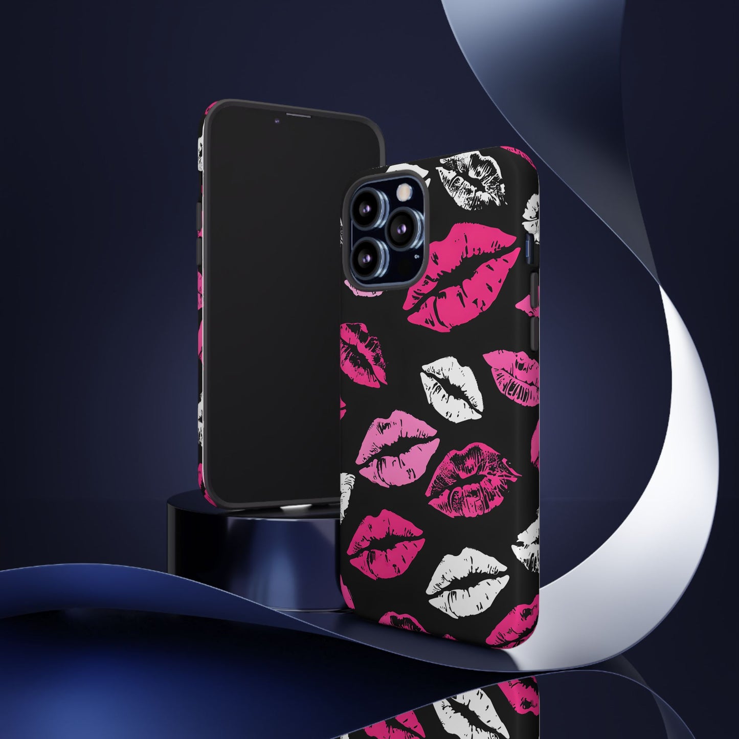 Lips Print iPhone Case - Stylish Tough Phone Cover