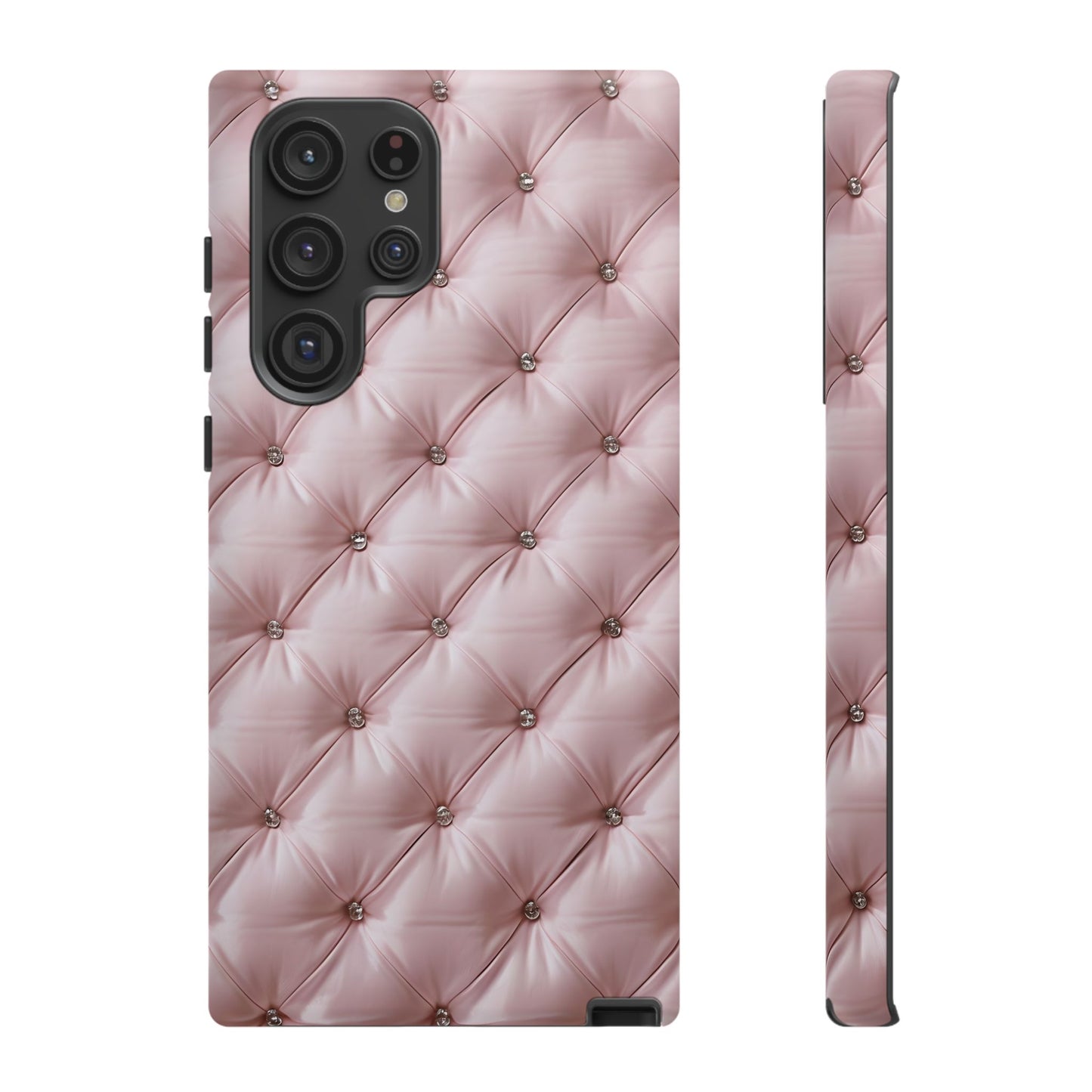 Luxury Pink Quilted Phone Case - Tough Cases for Stylish Protection