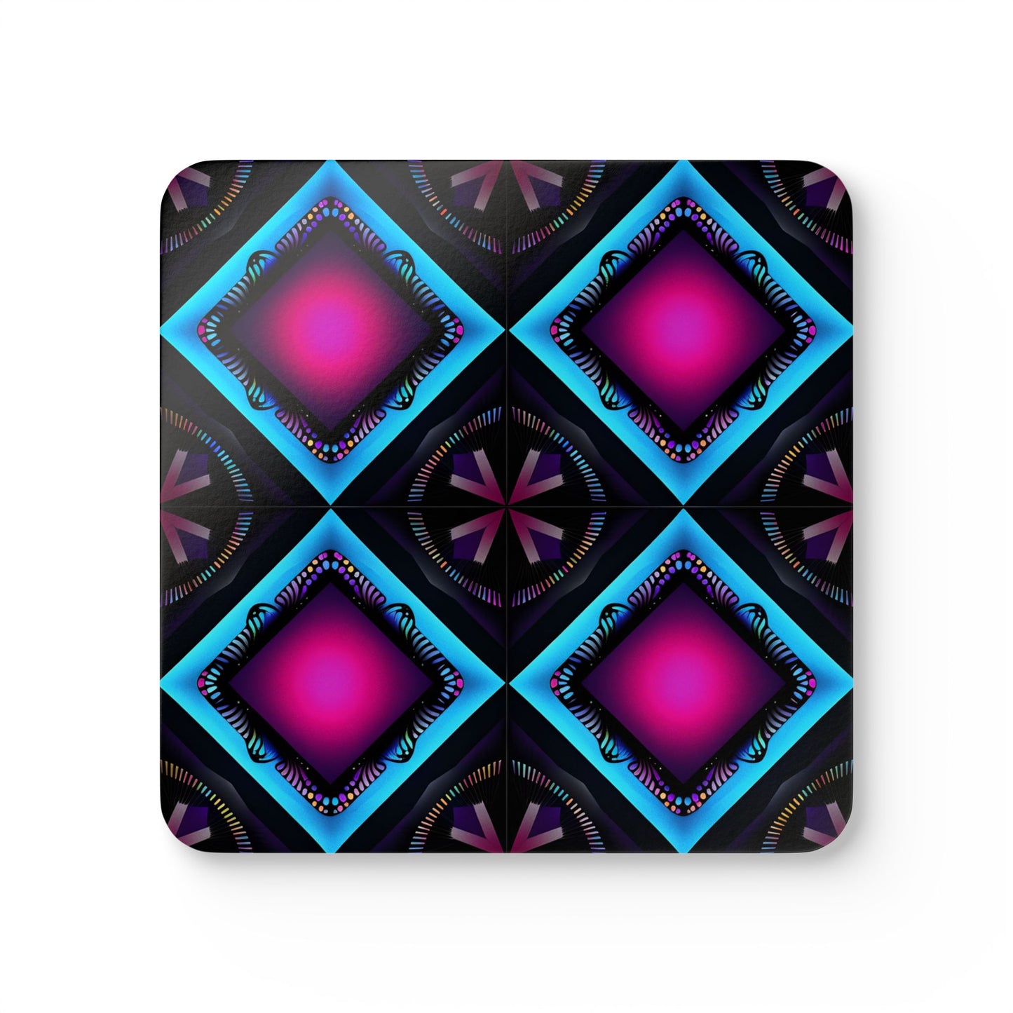 Vibrant Corkwood Coaster Set - Stylish Drink Coasters for Home Decor