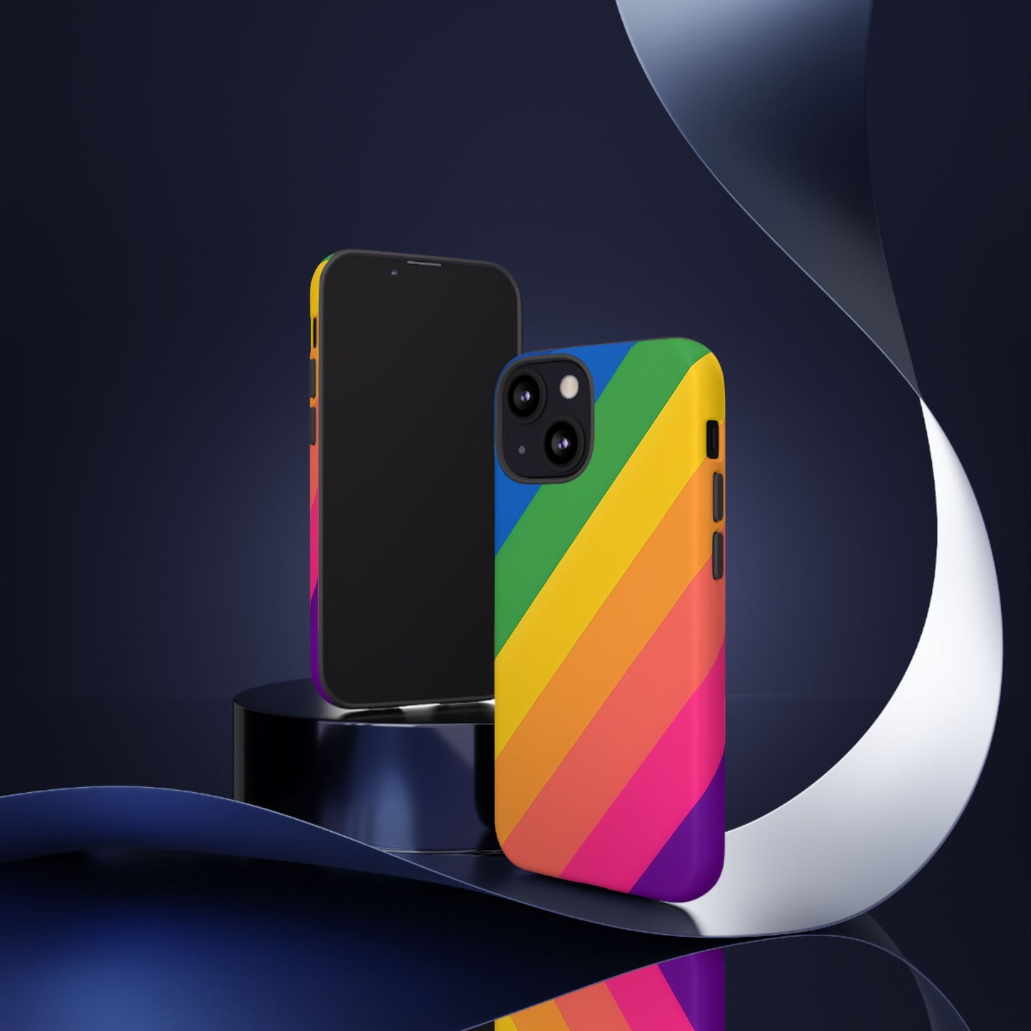 Vibrant Rainbow Phone Case - Tough & Stylish