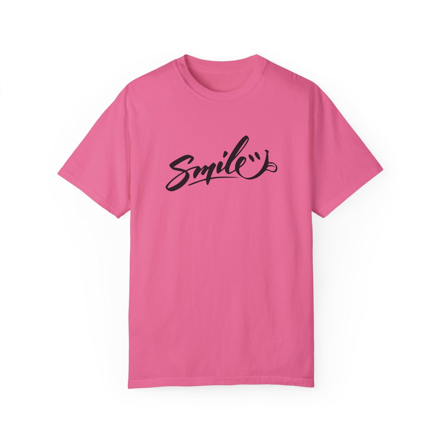 Unisex Smile T-Shirt | Garment-Dyed Cotton Tee for Everyday Joy