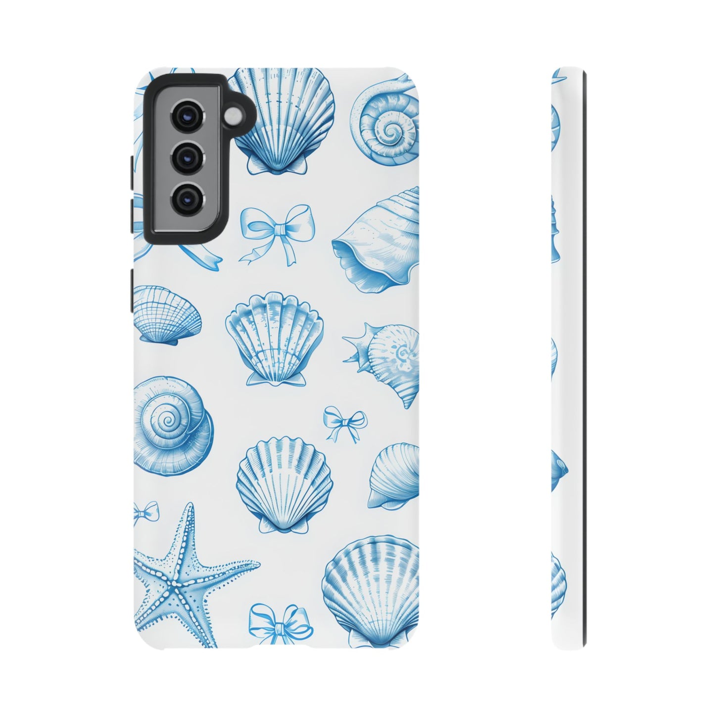 Coquette-Coastal Ocean-Themed Phone Case - Seashell and Starfish Design