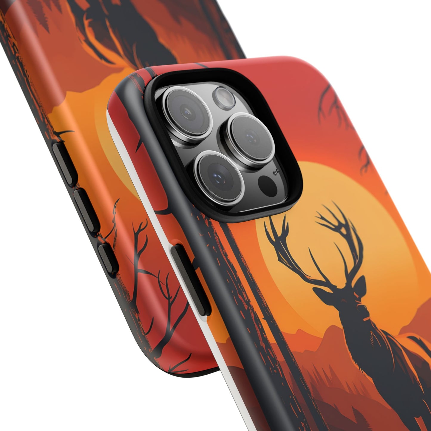 Wildlife Phone Case - Stag and Sunset Design for Nature Lovers