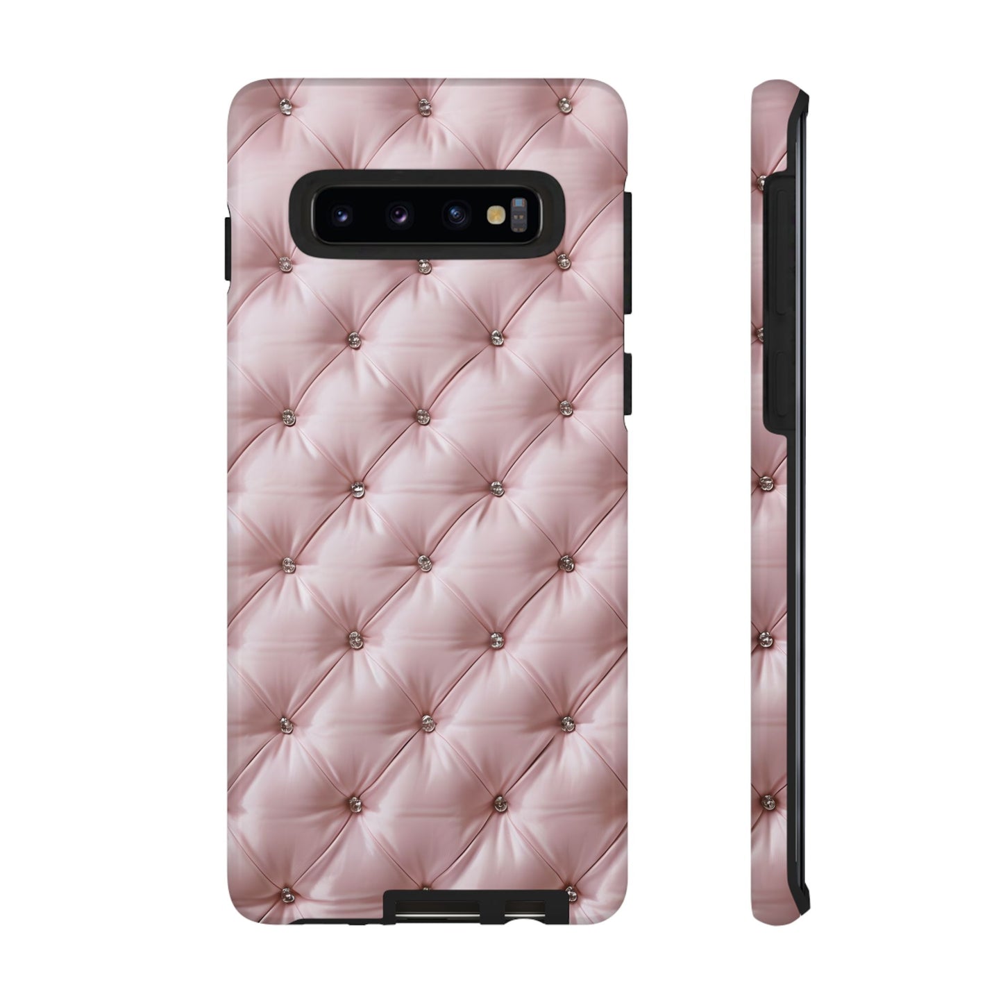 Luxury Pink Quilted Phone Case - Tough Cases for Stylish Protection
