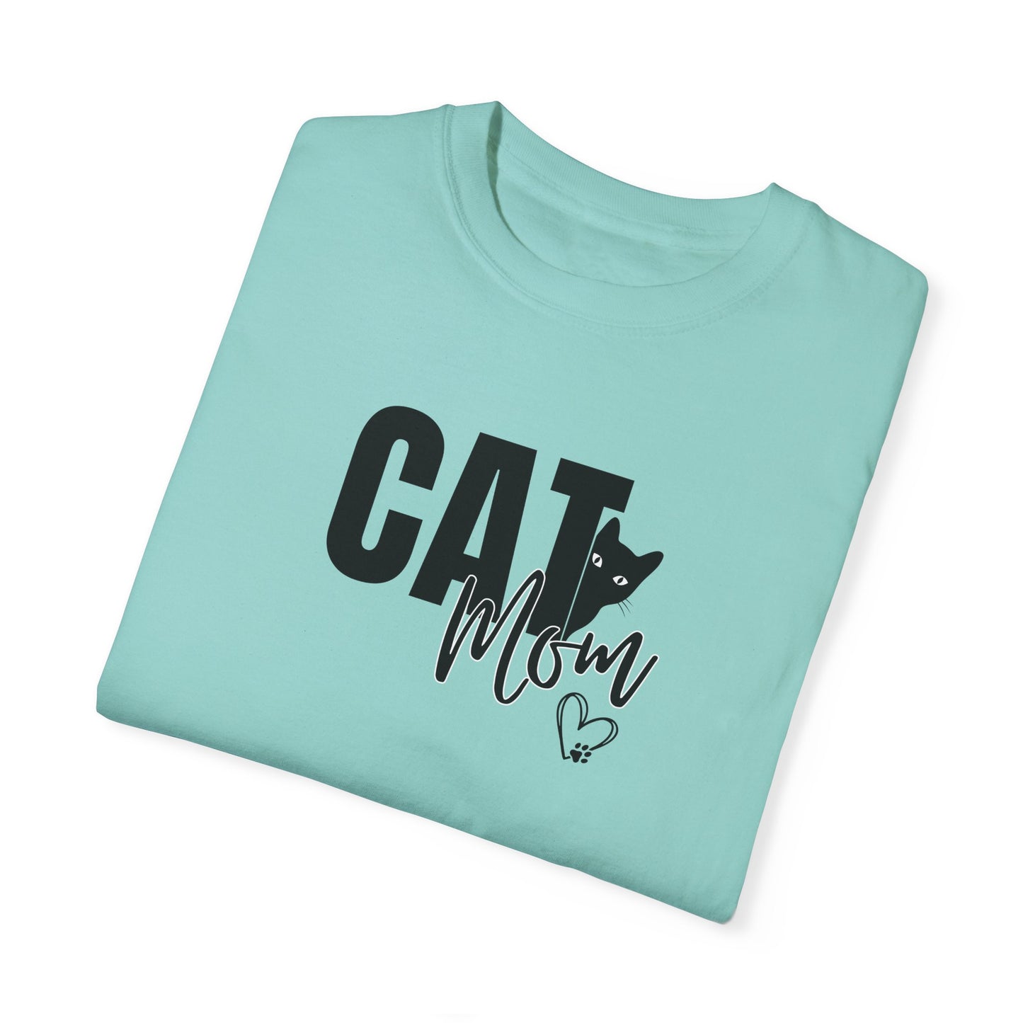 Cat Mom Unisex Garment-Dyed T-Shirt – Perfect Gift for Cat Lovers