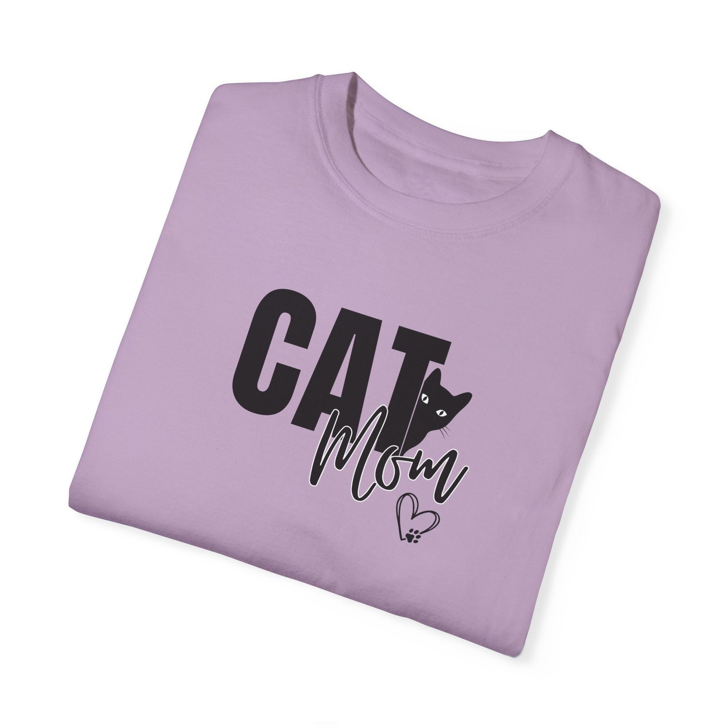 Cat Mom Unisex Garment-Dyed T-Shirt – Perfect Gift for Cat Lovers