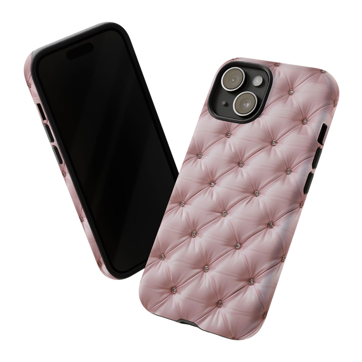 Luxury Pink Quilted Phone Case - Tough Cases for Stylish Protection