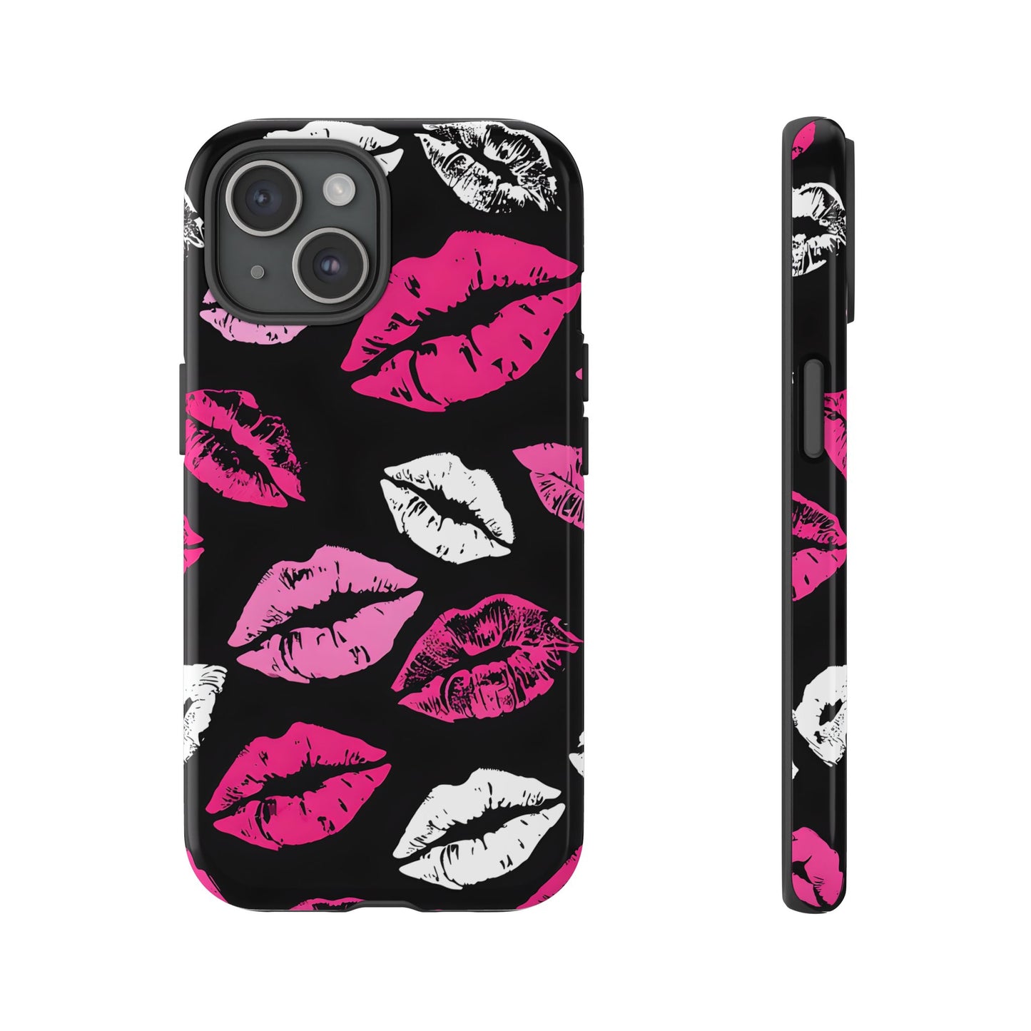 Lips Print iPhone Case - Stylish Tough Phone Cover