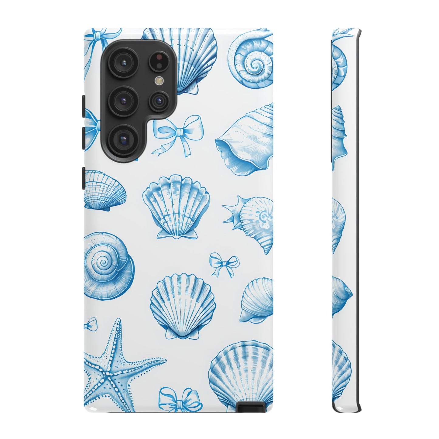 Coquette-Coastal Ocean-Themed Phone Case - Seashell and Starfish Design