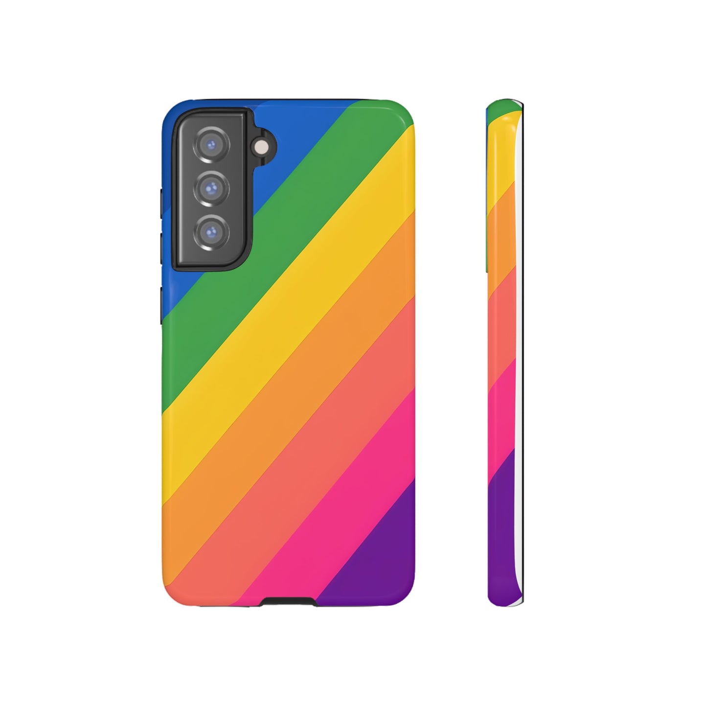 Vibrant Rainbow Phone Case - Tough & Stylish