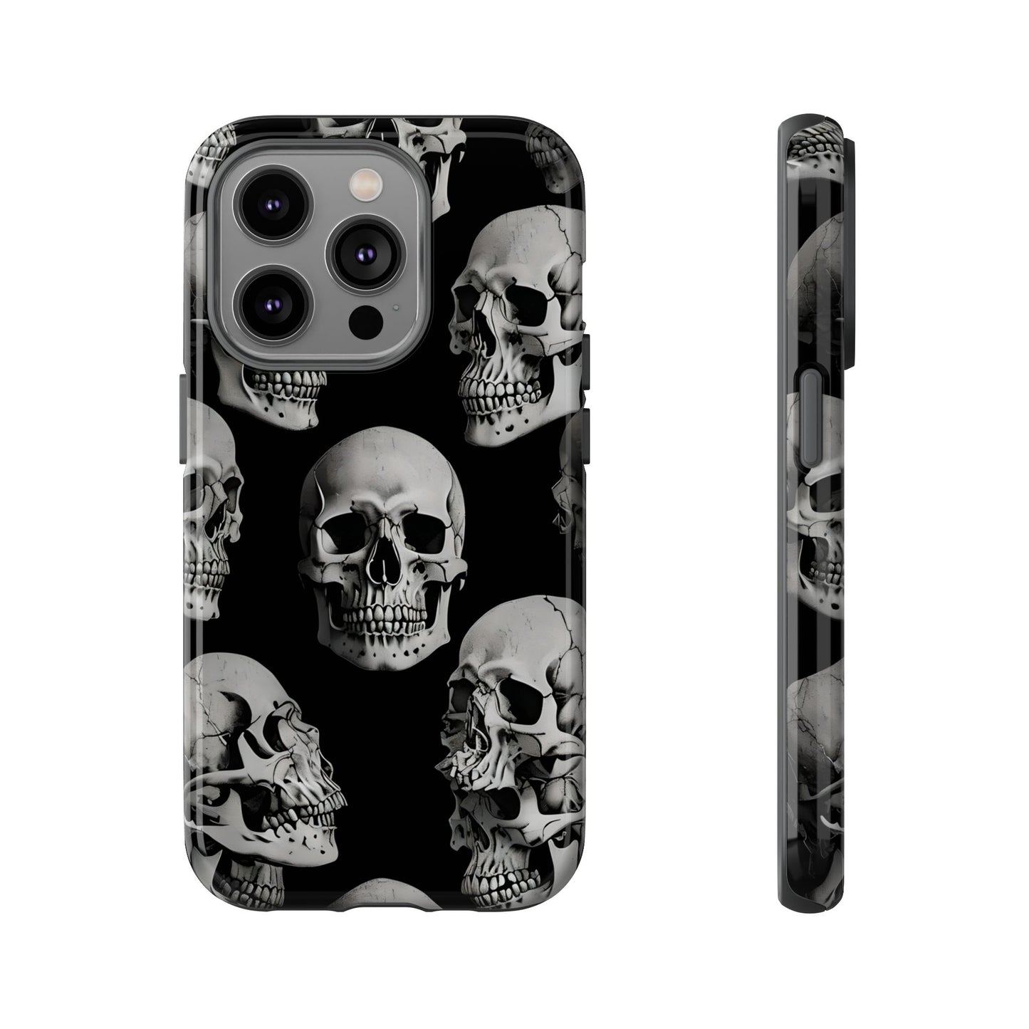 Skull Print Phone Case - Tough Cases for Bold Style