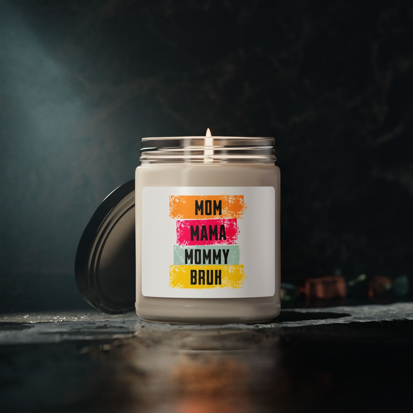 Colorful Mom Scented Soy Candle - Perfect Gift for Mothers Day & Birthdays