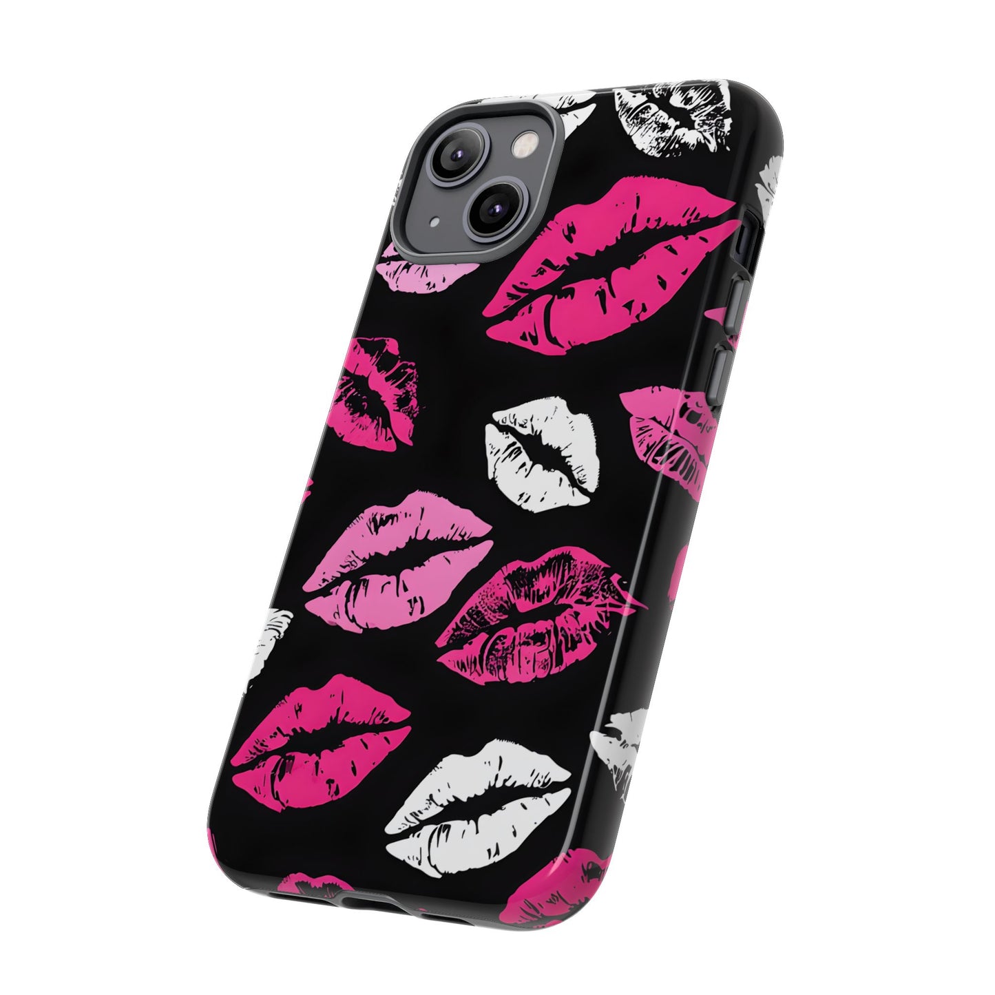 Lips Print iPhone Case - Stylish Tough Phone Cover