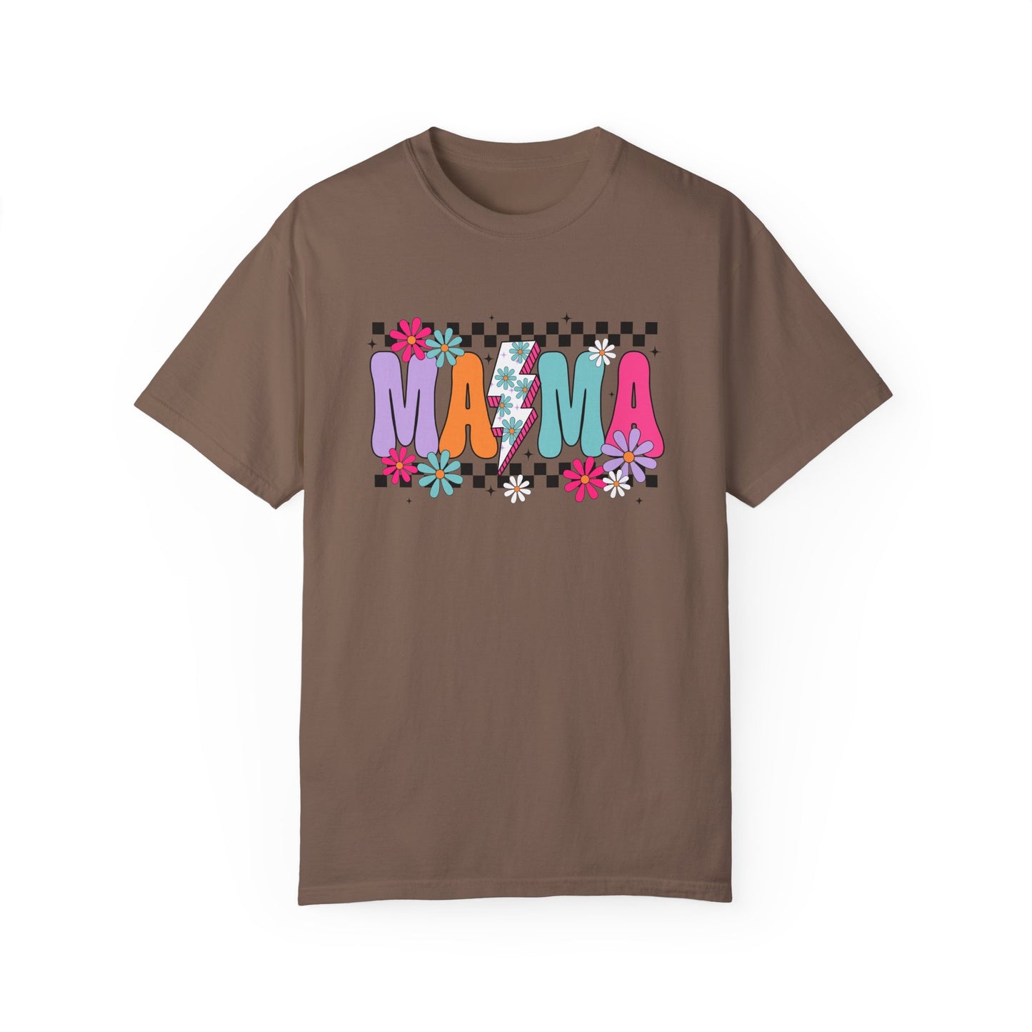 Colorful Mama Graphic T-Shirt for Moms - Unisex Garment-Dyed Tee