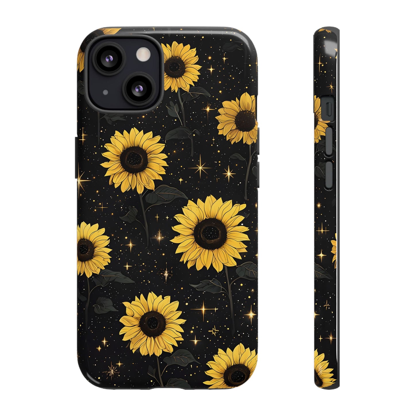 Sunflower Galaxy Tough Case - Durable Phone Cover with Floral Design