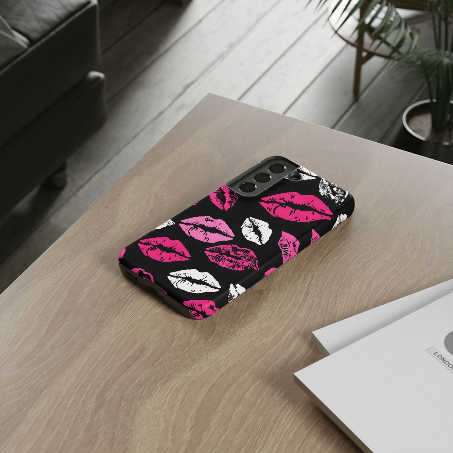 Lips Print iPhone Case - Stylish Tough Phone Cover