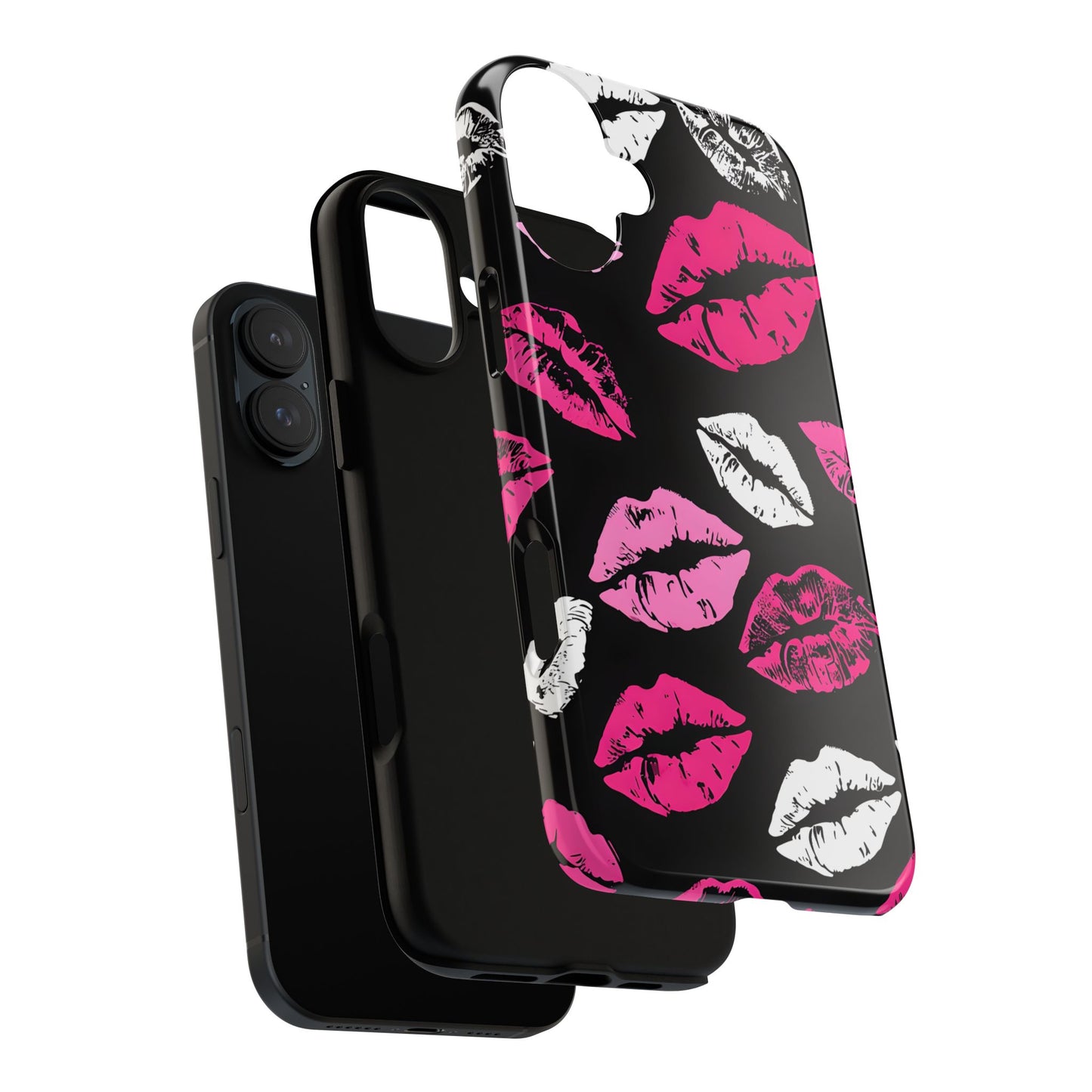 Lips Print iPhone Case - Stylish Tough Phone Cover