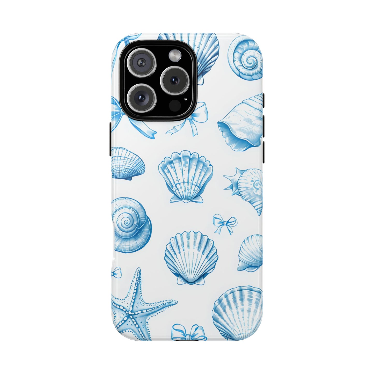 Coquette-Coastal Ocean-Themed Phone Case - Seashell and Starfish Design