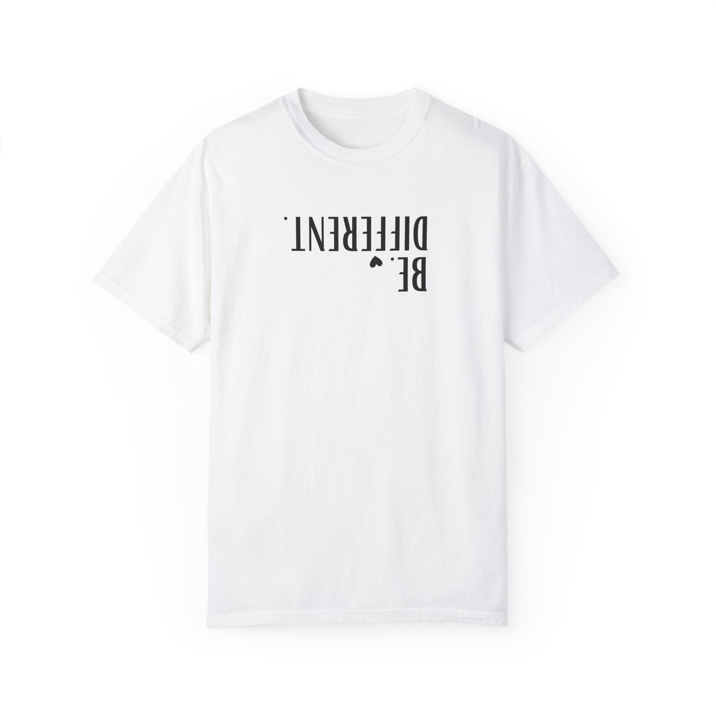 Unisex Garment-Dyed 'Be Different' T-shirt - Comfortable & Casual Style