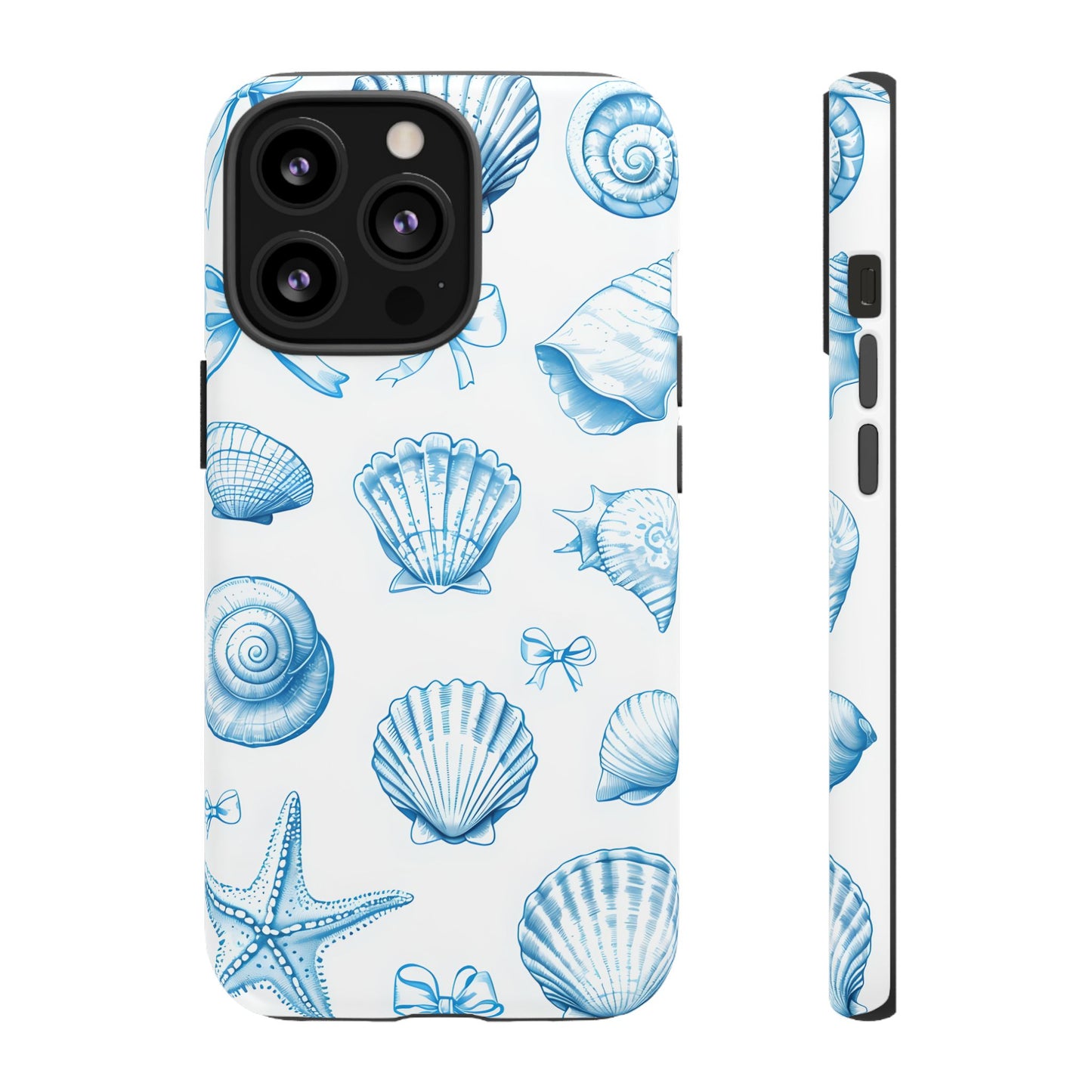 Coquette-Coastal Ocean-Themed Phone Case - Seashell and Starfish Design