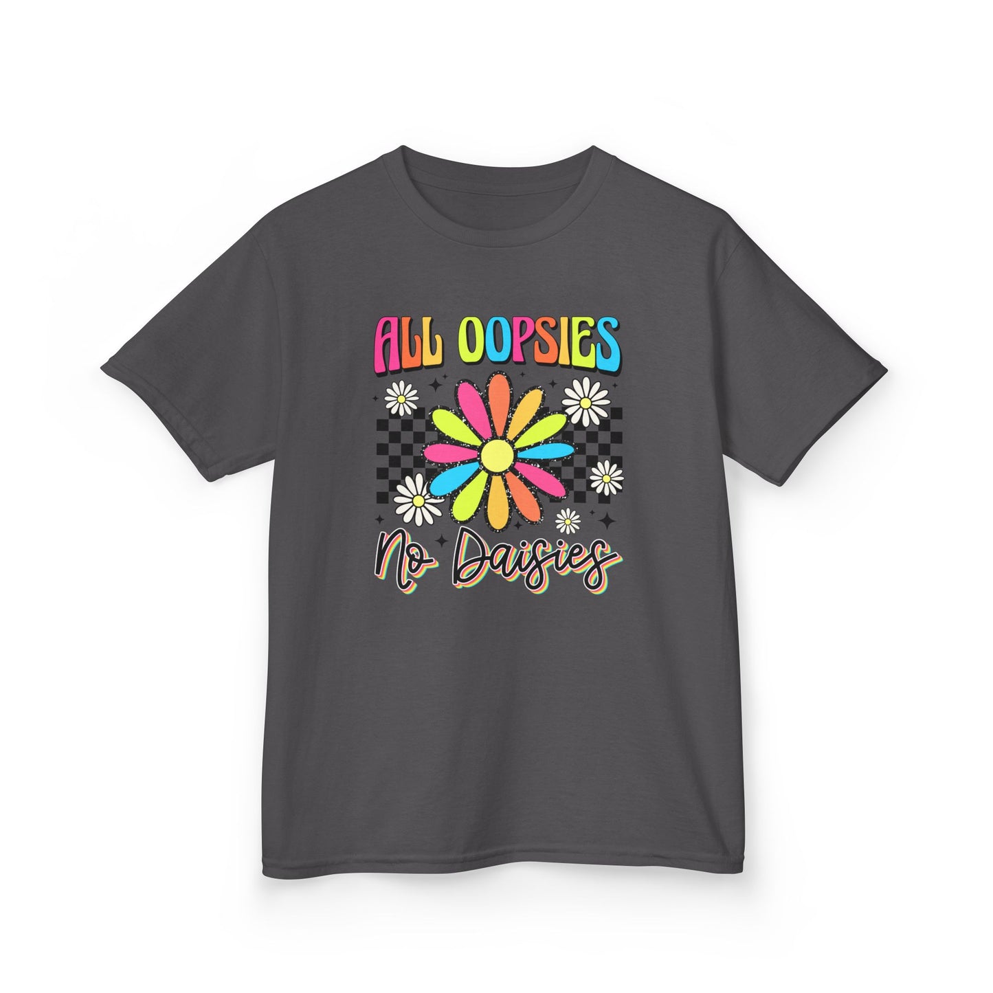 Colorful Kids Tee - 'All Oopsies No Daisies'