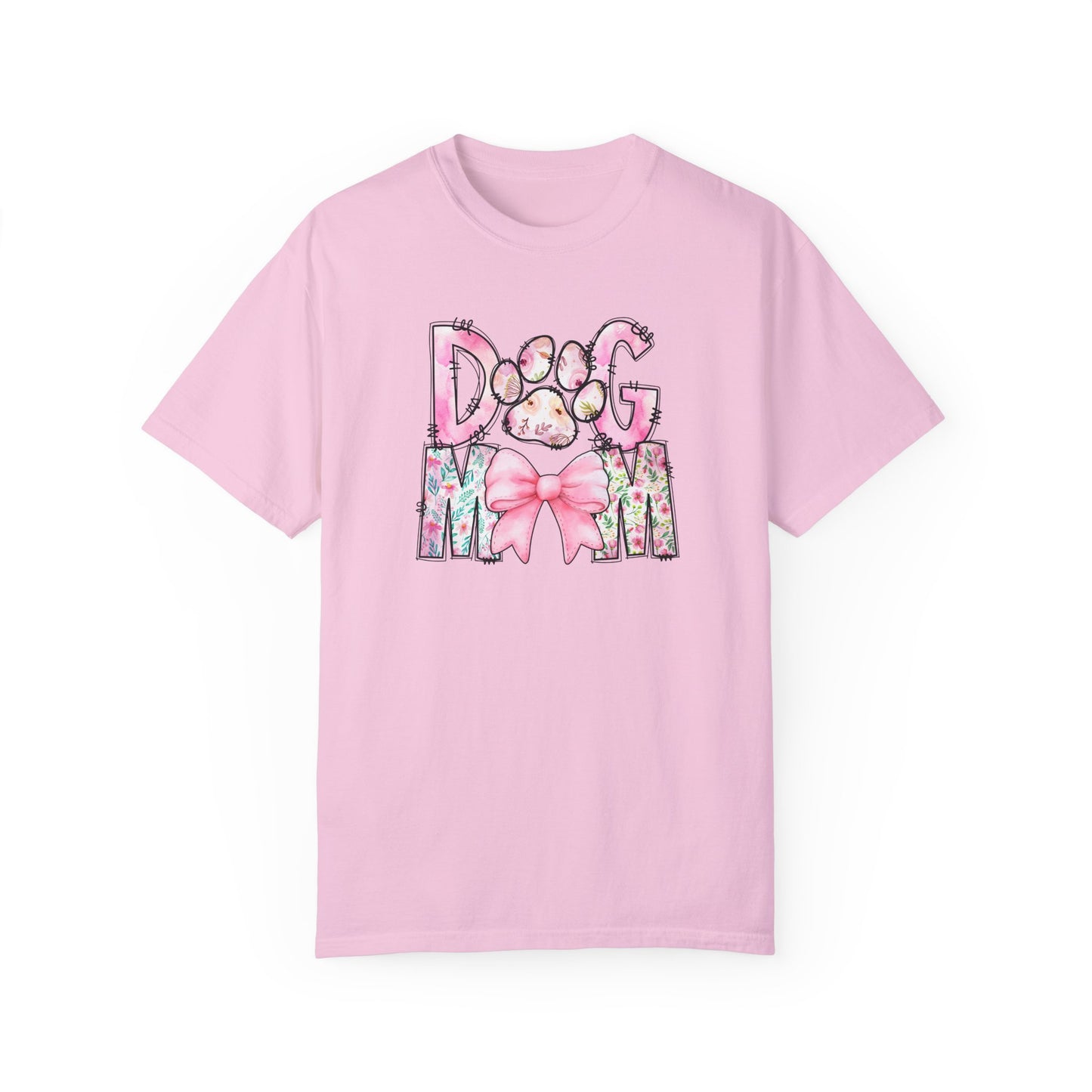 Cute Dog Mom T-Shirt | Garment-Dyed Unisex Tee for Dog Lovers
