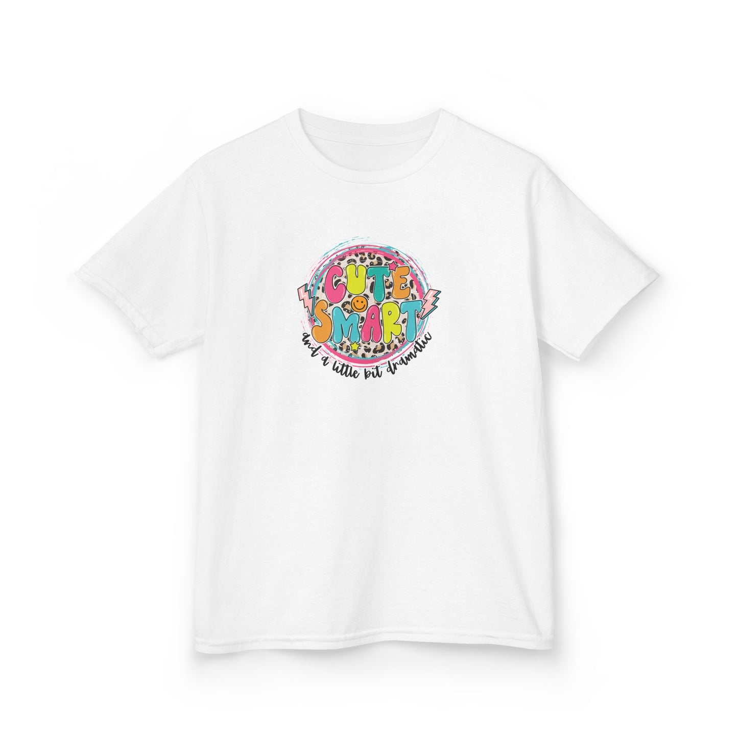 Cute & Smart Kids Heavy Cotton Tee - Fun Graphic T-Shirt for Children