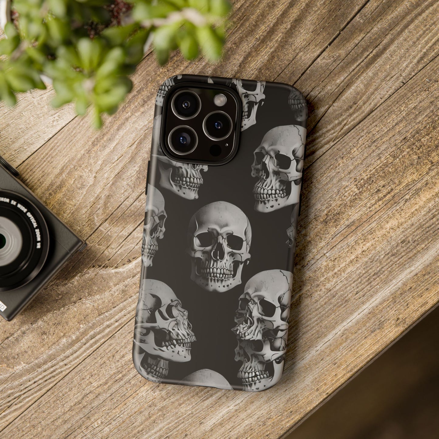 Skull Print Phone Case - Tough Cases for Bold Style
