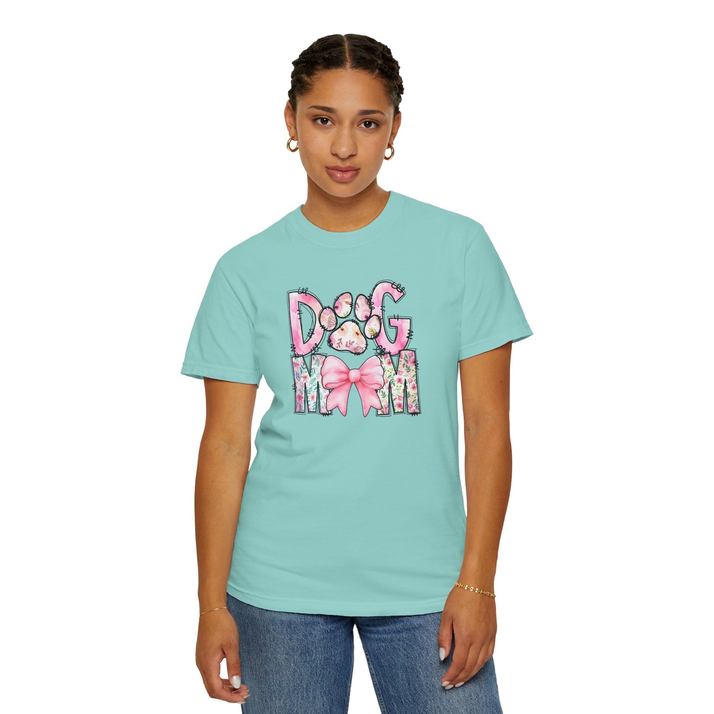 Cute Dog Mom T-Shirt | Garment-Dyed Unisex Tee for Dog Lovers