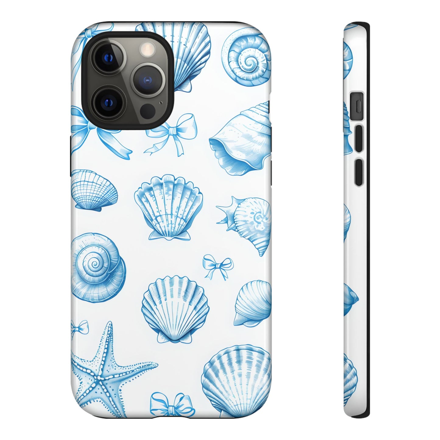 Coquette-Coastal Ocean-Themed Phone Case - Seashell and Starfish Design