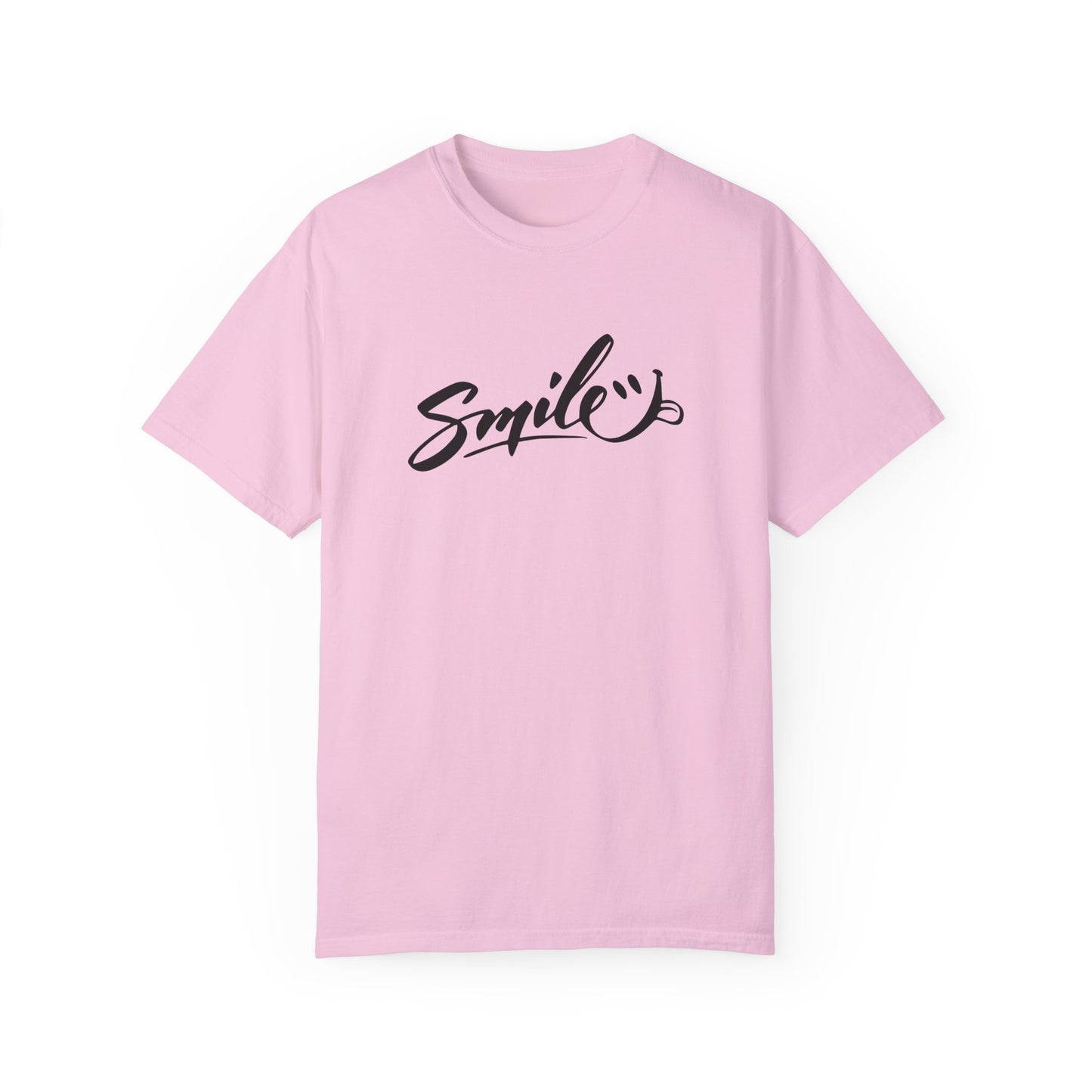 Unisex Smile T-Shirt | Garment-Dyed Cotton Tee for Everyday Joy