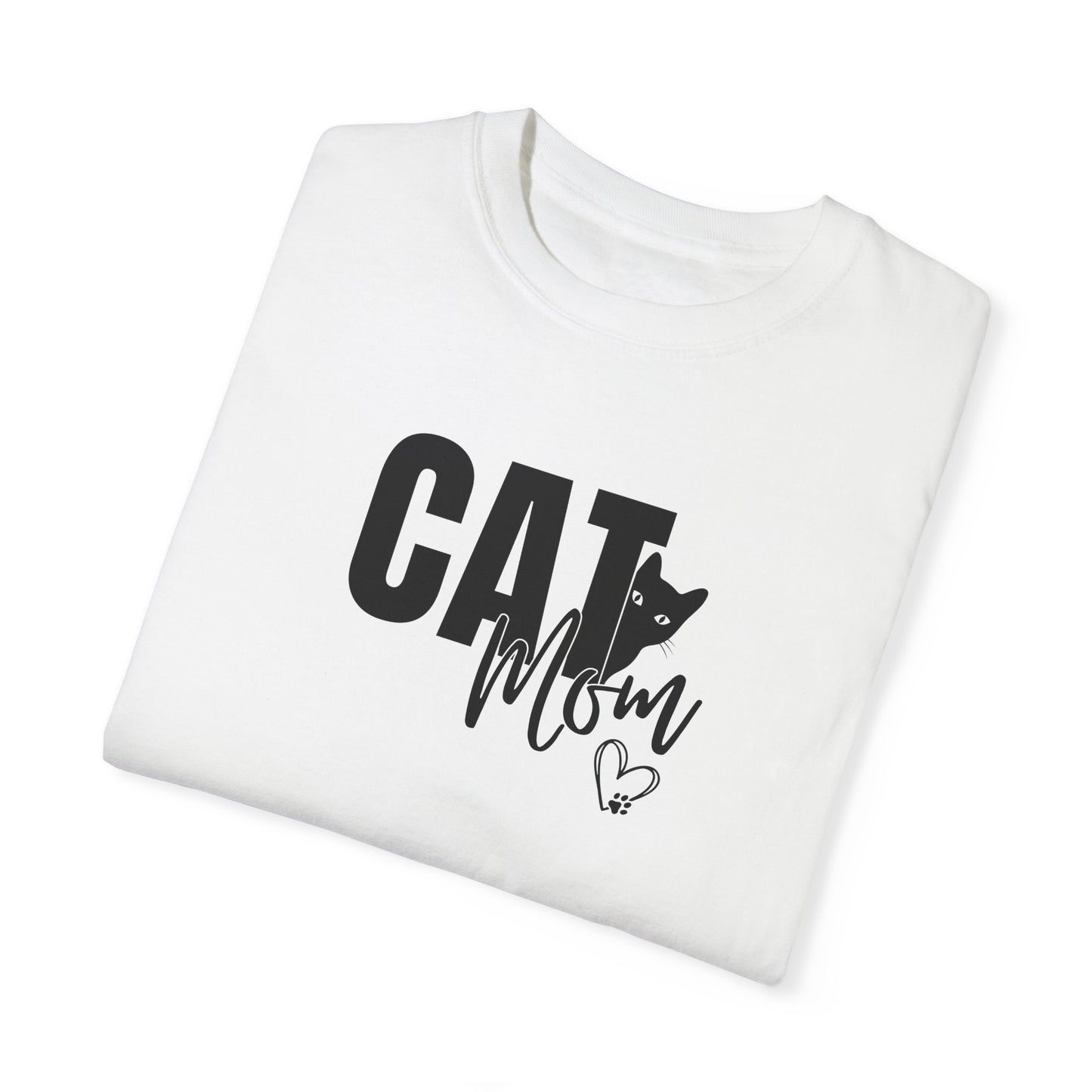 Cat Mom Unisex Garment-Dyed T-Shirt – Perfect Gift for Cat Lovers