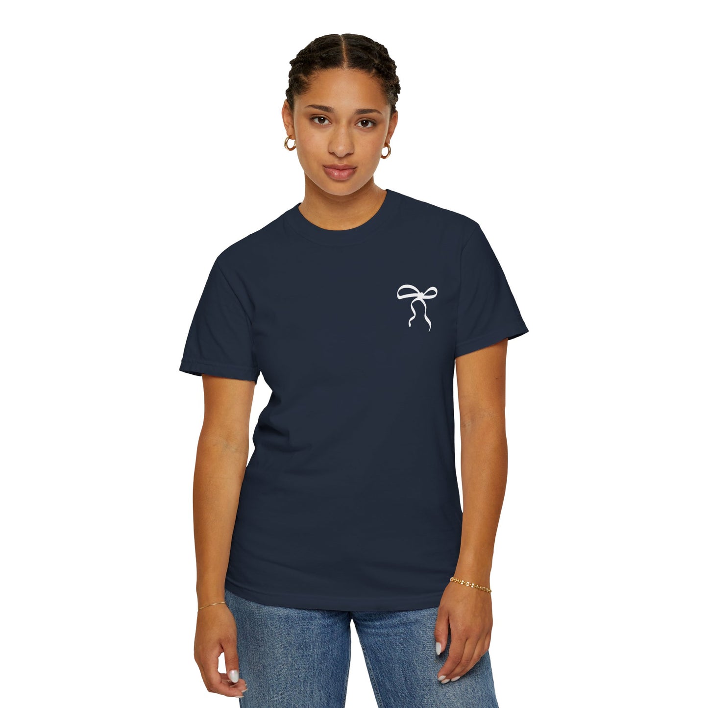 Inspirational T-Shirt with Bow Design – "But God"