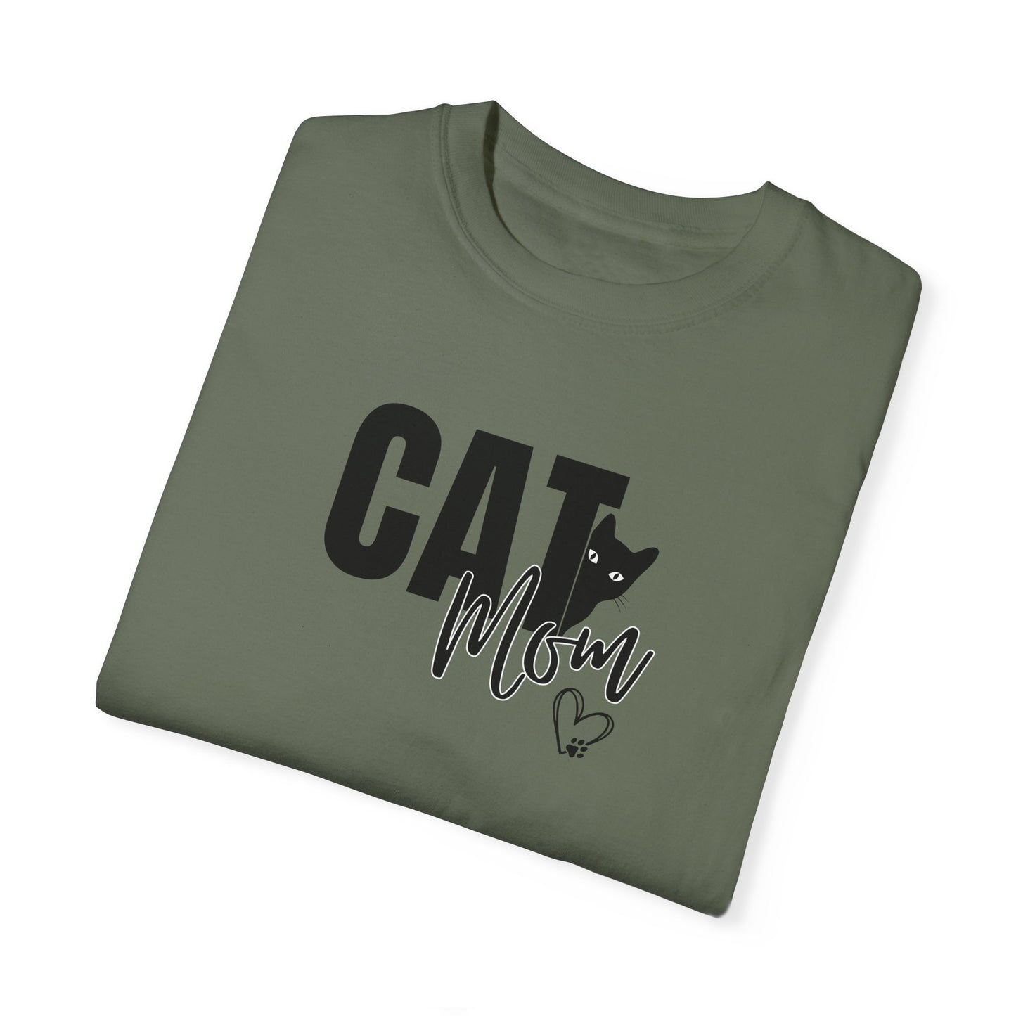 Cat Mom Unisex Garment-Dyed T-Shirt – Perfect Gift for Cat Lovers
