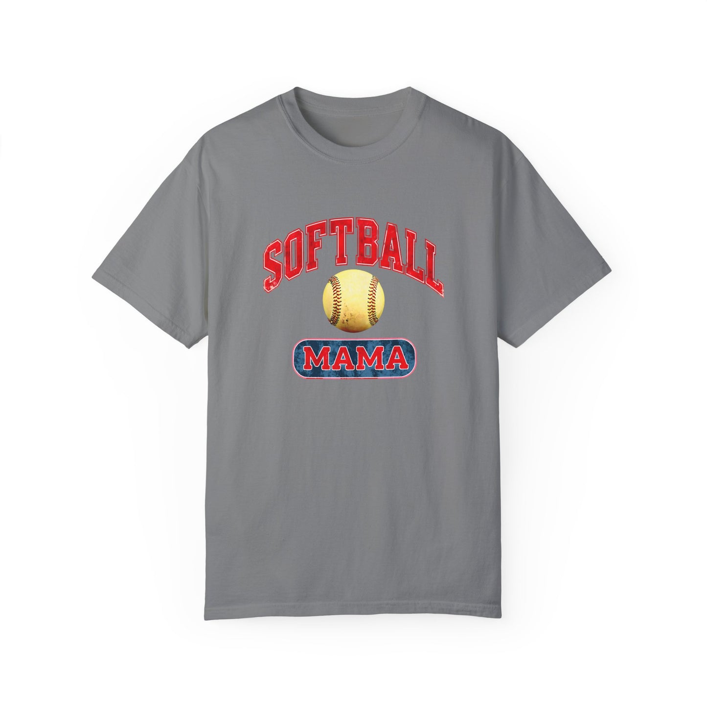 Softball Mama Unisex Garment-Dyed T-Shirt - Perfect Gift for Softball Lovers