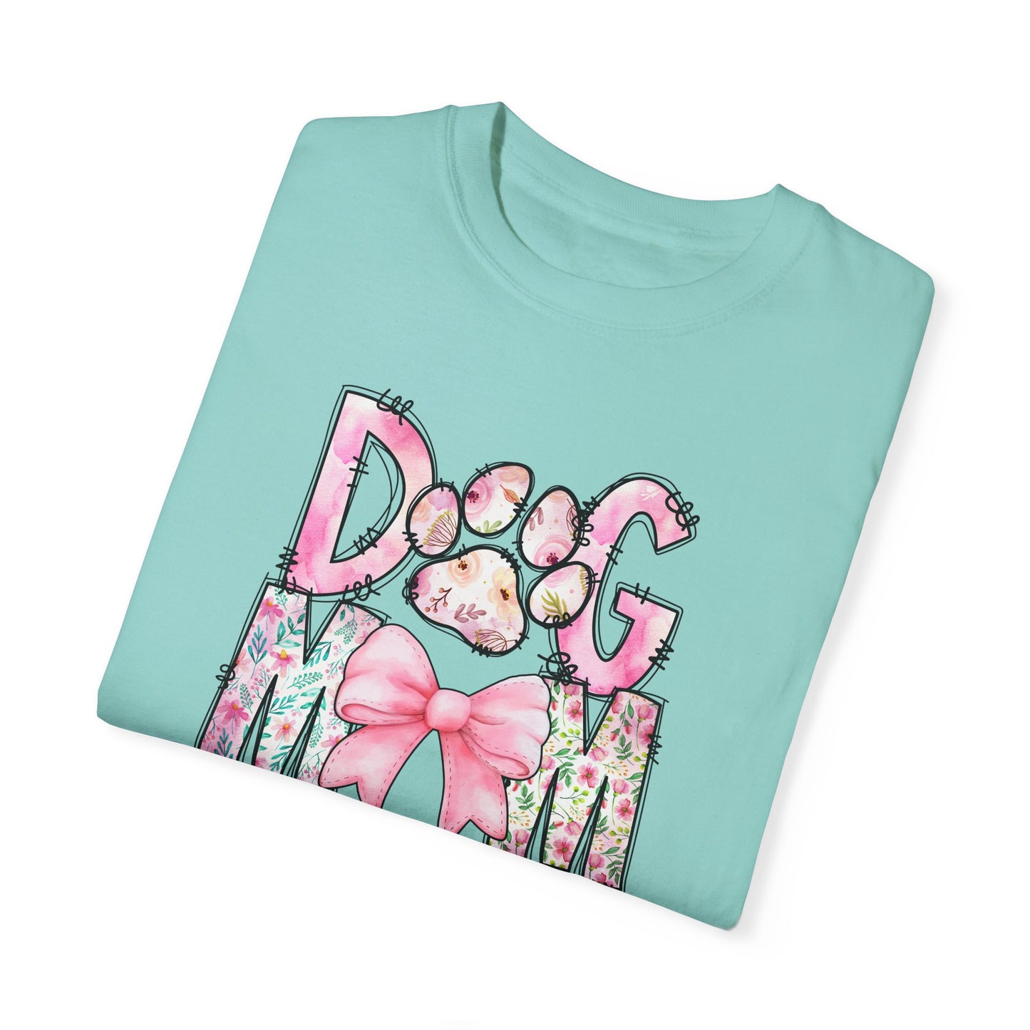 Cute Dog Mom T-Shirt | Garment-Dyed Unisex Tee for Dog Lovers