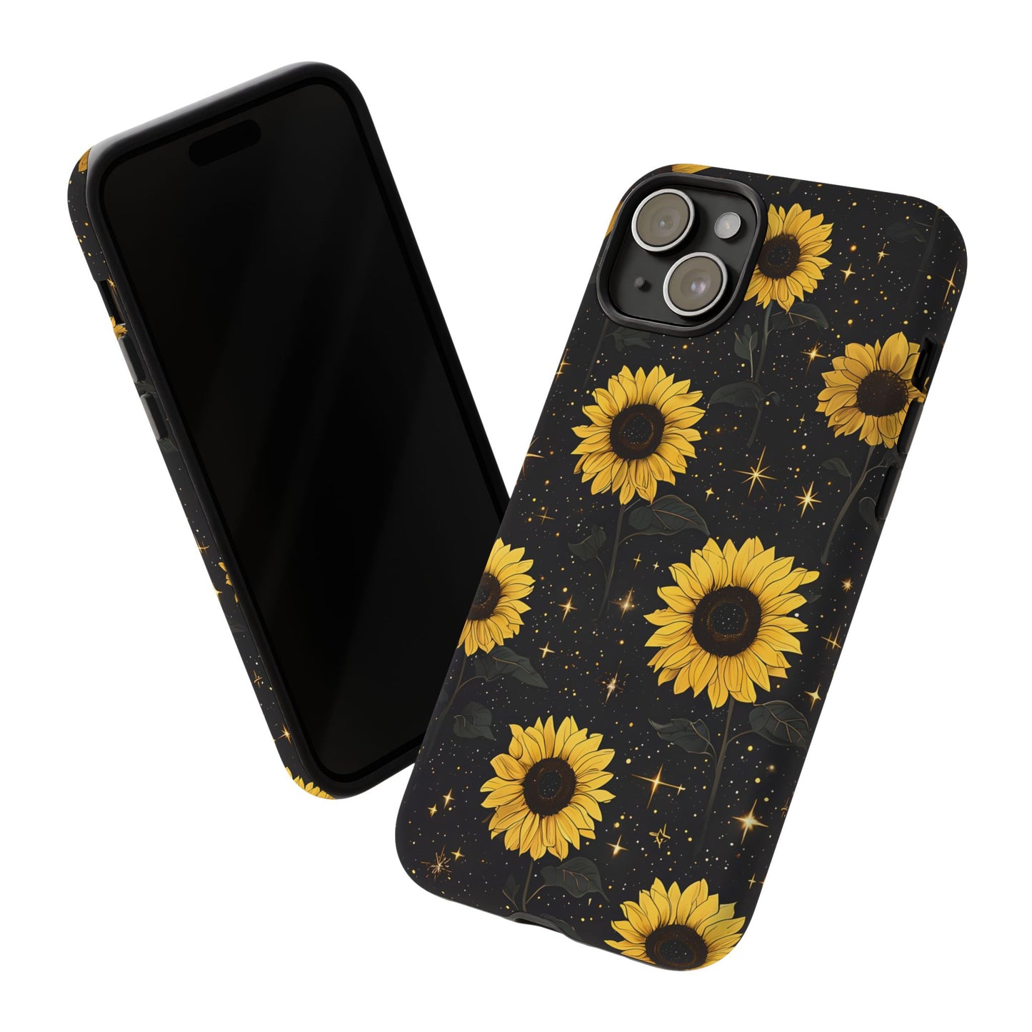 Sunflower Galaxy Tough Case - Durable Phone Cover with Floral Design