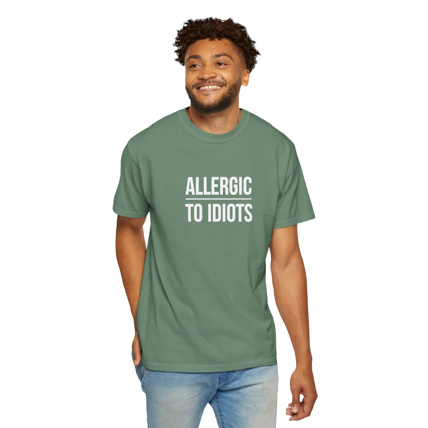 Unisex Allergic to Idiots T-Shirt - Relaxed Fit Cotton Tee