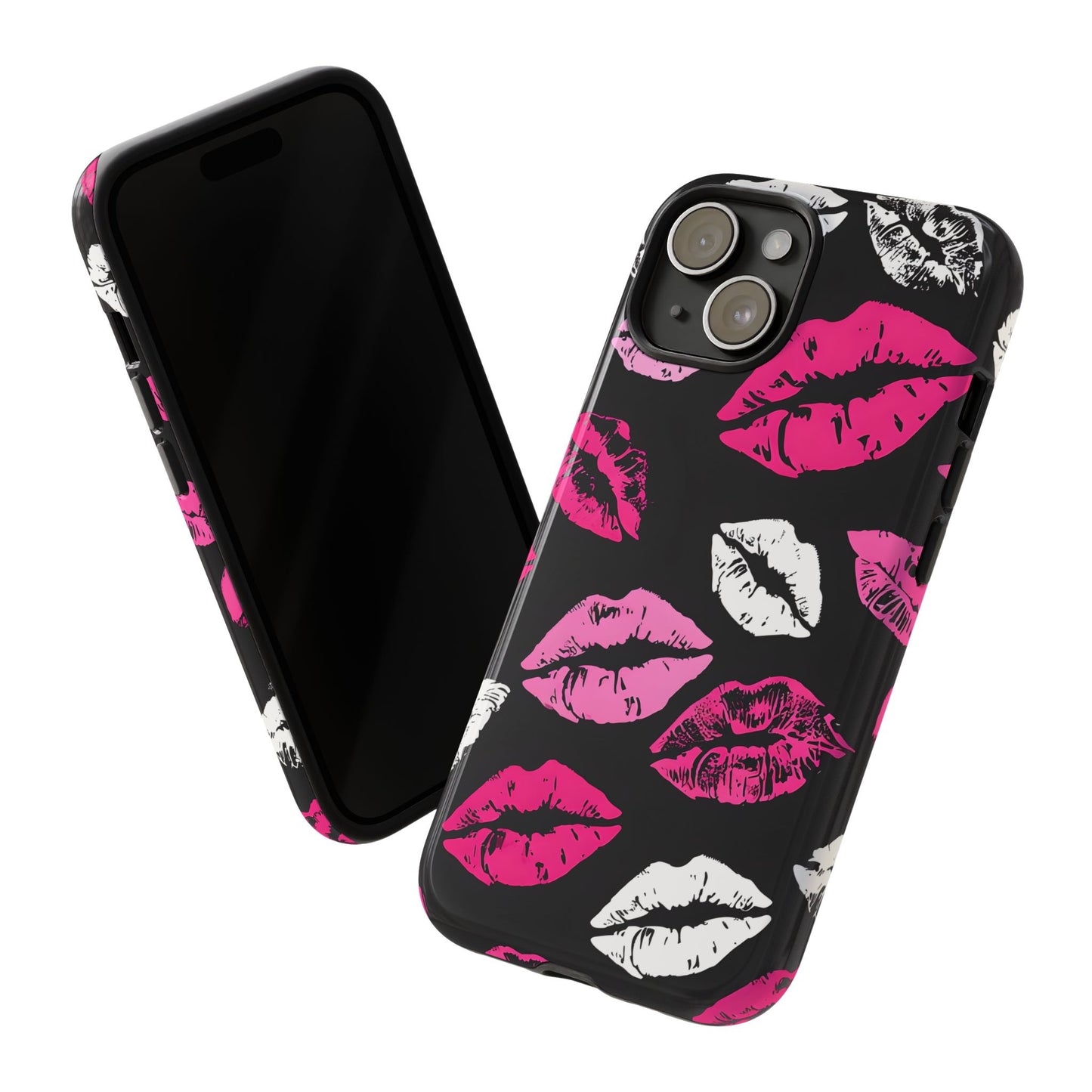 Lips Print iPhone Case - Stylish Tough Phone Cover
