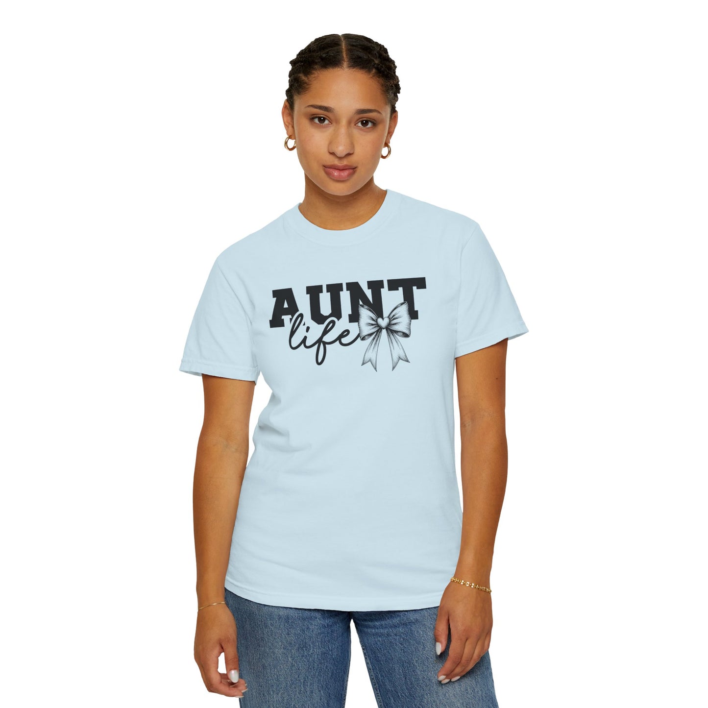 AUNT Life Garment-Dyed T-Shirt - Perfect Gift for Aunts