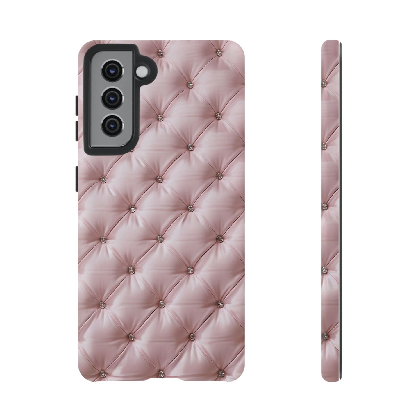 Luxury Pink Quilted Phone Case - Tough Cases for Stylish Protection
